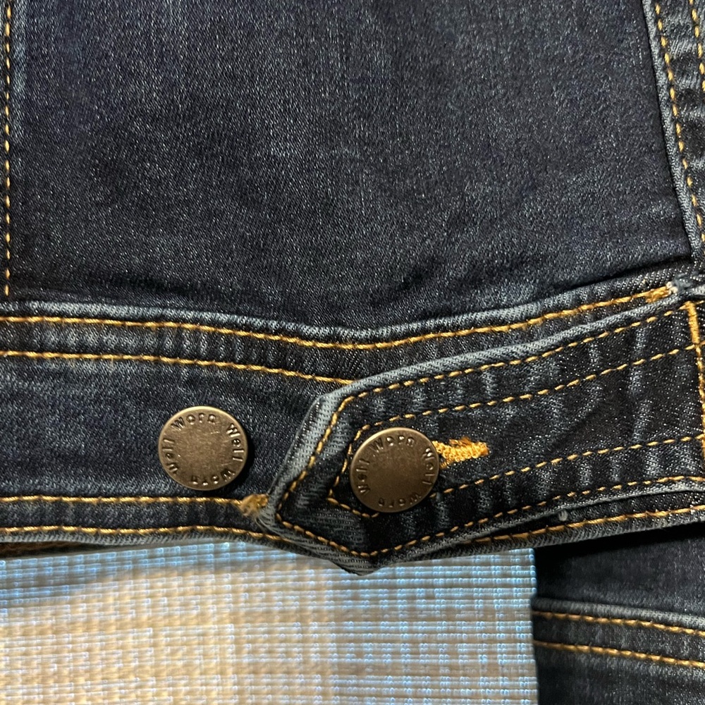 WELL WORN DK BLUE STRETCH COMFORT DENIM JACKET - Picture 8 of 9